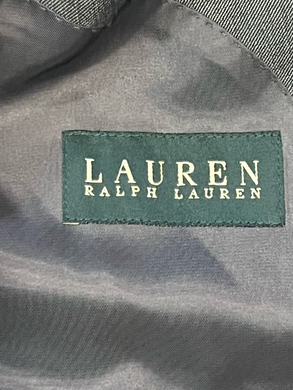 Lauren Ralph Lauren 100% Wool Charcoal Gray Two-Piece Suit 46 Chest 38 Waist - Picture 8 of 16